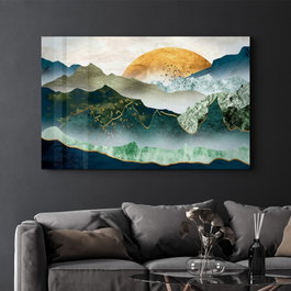 Wallity CAM-1060 Pintura Decorativa de Vidrio Templado Multicolor 46 x 72 cm